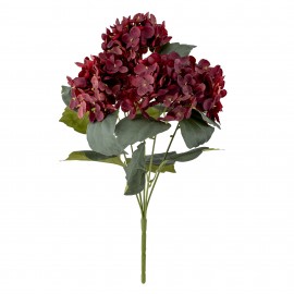 tige de fleurs artificielles hortensia rouge bloomingville