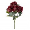 tige de fleurs artificielles hortensia rouge bloomingville