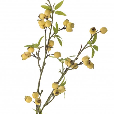 branche de plante artificielle aubepine jaune bloomingville