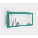 Etagere cadre rectangulaire turquoise presse citron
