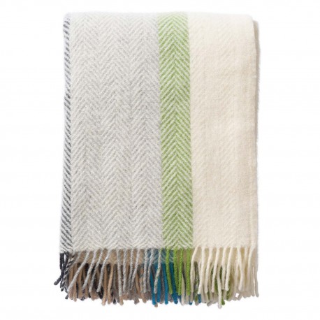 plaid raye laine agneau bio klippan birka