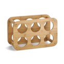 etagere rangement 6 bouteilles en bois bambou zeller 13559