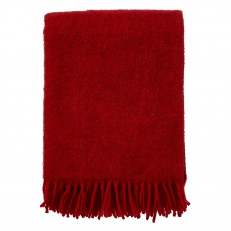 grand plaid en laine gotland agneau rouge klippan