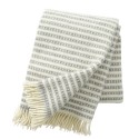 plaid laine agneau bio rayures gris clair klippan olle
