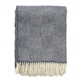 couverture laine classique chic bleu klippan gooseye