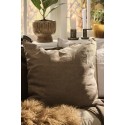 grande housse coussin carree lin marron chocolat ib laursen