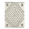 Tapis style berbère blanc noir coton House Doctor Nubia 210 x 160 cm