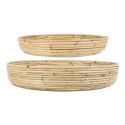 ib laursen plateau de cuisine rond rotin naturel set de 2