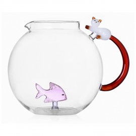 Carafe verre chat Ichendorf Milano Tabby Cat