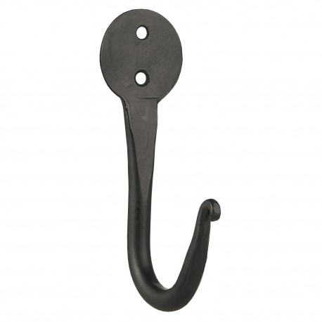 ib laursen crochet patere metal forge style ancien vintage noir