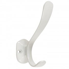 crochet mural double rustique blanc metal ib laursen