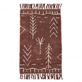 petit tapis chambre tufte brun cuivre madam stoltz