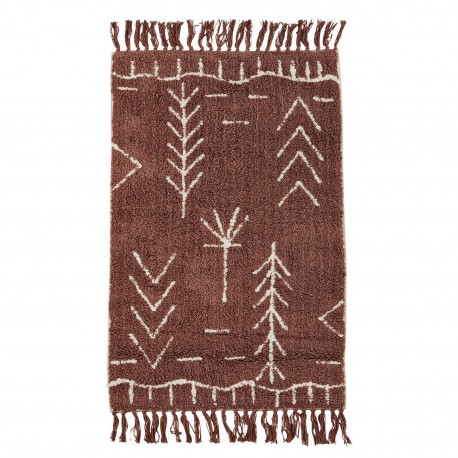 petit tapis chambre tufte brun cuivre madam stoltz