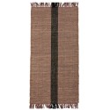 tapis de chambre jute coton rose rayure franges madam stoltz