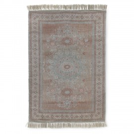 hk living tapis outdoor plastique recycle rose imprime oriental