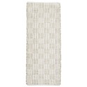 madam stoltz tapis de couloir jute blanc ecru nature 70 X 200 cm