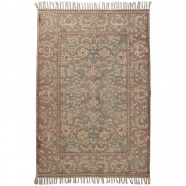 ib laursen tapis coton classique style oriental rouge brun 120 x 180
