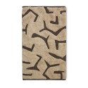 petit tapis design retro vintage hk living beige marron interplay