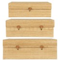 ib laursen boite de rangement en bois de bambou set de 3