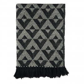 plaid chic noir motif graphique coton recycle madam stoltz