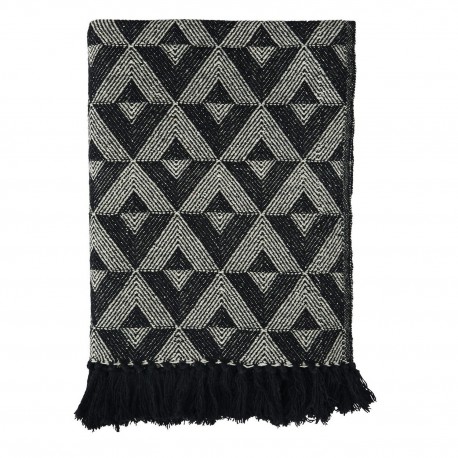 plaid chic noir motif graphique coton recycle madam stoltz