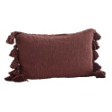 Housse coussin salon coton Madam Stoltz rouge