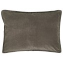 housse de coussin rectangulaire velours gris taupe ib laursen 50 x 70 cm
