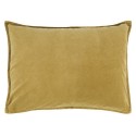 ib laursen housse de coussin rectangulaire velours jaune moutarde 50 x 70 cm