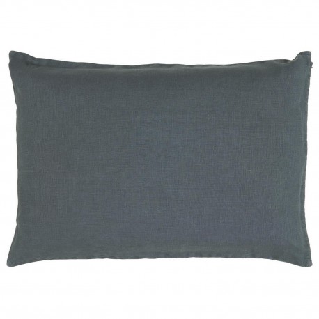 Housse de coussin rectangulaire lin IB Laursen bleu