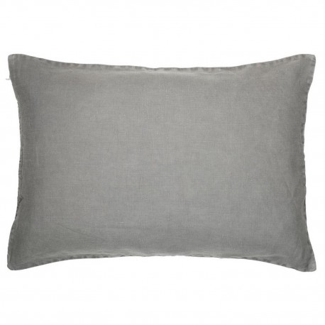 ib laursen housse de coussin rectangulaire lin gris 40 x 60 cm