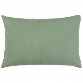 ib laursen housse de coussin rectangulaire lin vert 40 x 60 cm