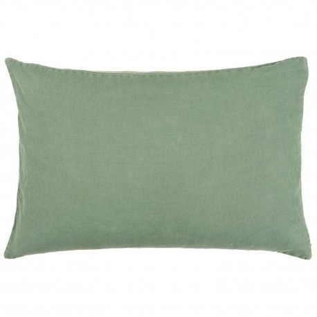 ib laursen housse de coussin rectangulaire lin vert 40 x 60 cm