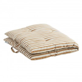 Matelas gaddiposh coton rayé Madam Stoltz orange