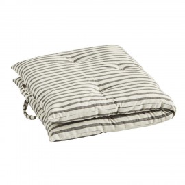 matelas assise raye balnc gris madam stoltz