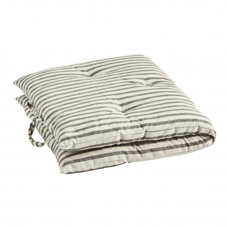 matelas assise raye balnc gris madam stoltz