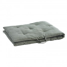 madam stoltz matelas long gaddiposh coton raye vert