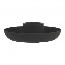 Bougeoir coupelle métal rustique IB Laursen noir