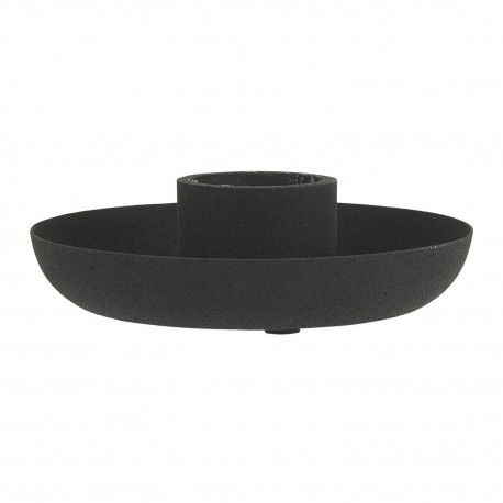 Bougeoir coupelle métal rustique IB Laursen noir