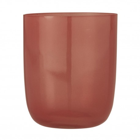 Photophore verre soufflé IB Laursen rose