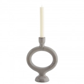 bougeoir gres style retro vintage gris madam stoltz