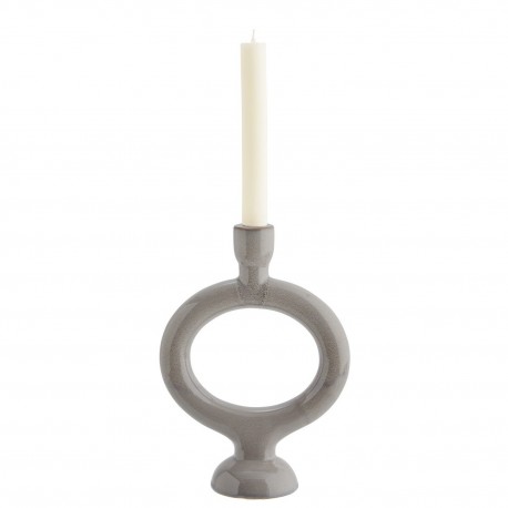 bougeoir gres style retro vintage gris madam stoltz