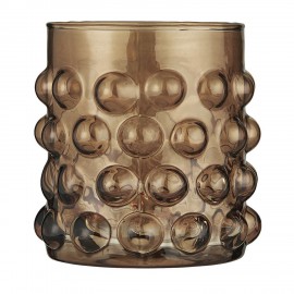 Photophore verre bulles IB Laursen marron