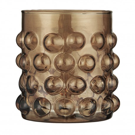 Photophore verre bulles IB Laursen marron