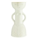 madam stoltz vase sculpture femme gres blanc