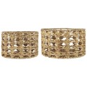 Panier rond décoratif tressage ajouré IB Laursen (set de 2)