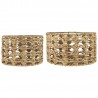 Panier rond décoratif tressage ajouré IB Laursen (set de 2)