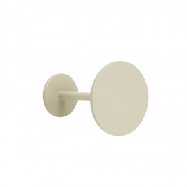 patere murale ronde metal blanc ecru beige hubsch