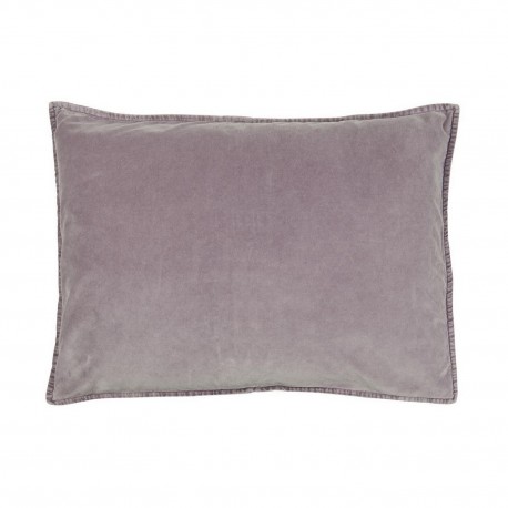 ib laursen housse de coussin rectangulaire velours lavande 50 x 70 cm