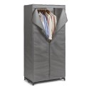 Armoire penderie en tissu gris Zeller