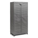 Armoire penderie en tissu gris Zeller
